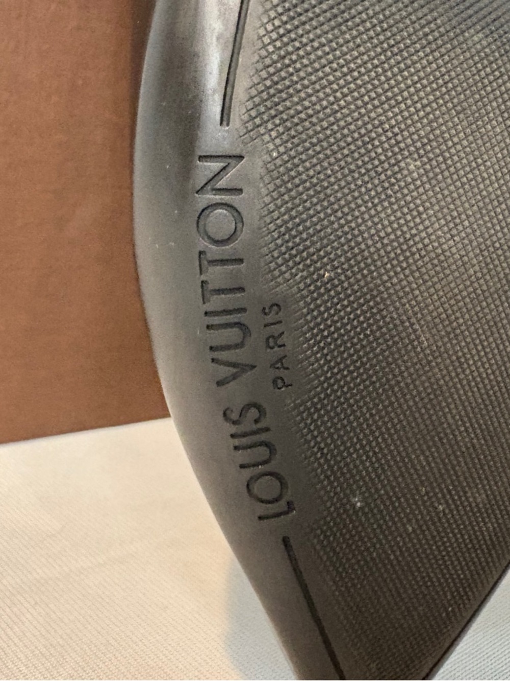 Louis Vuitton LV Logo Black Leather Heels Pumps Size 38 Made in Italy - Picture 7 of 11